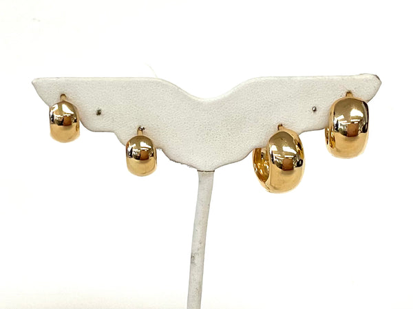 Chunky Gold Filled Hoop Huggies
