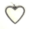 Pearl Wire Wrapped  Heart Charm Necklace
