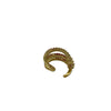 Gold CZ Triple-Hoop Ear Clip