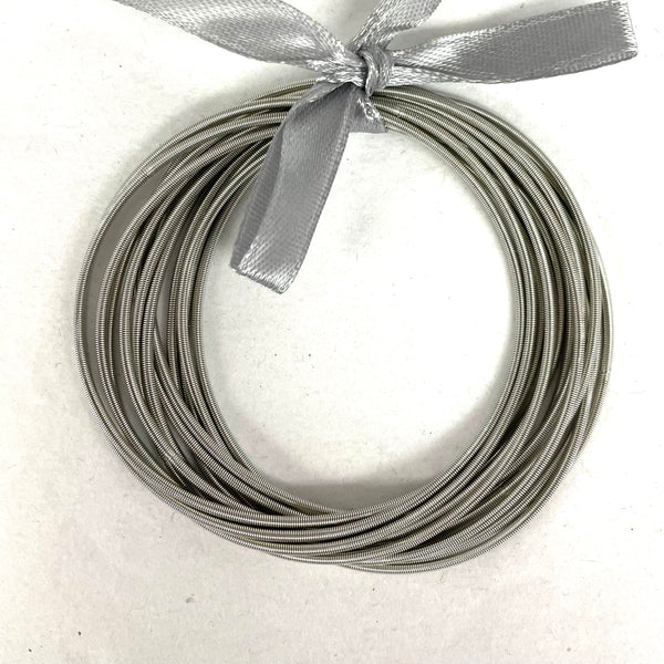 10 Piece Stretchy Piano Wire Bracelet Set