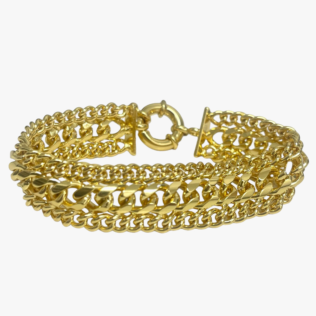 Multi Chain Gold Layered Bracelets