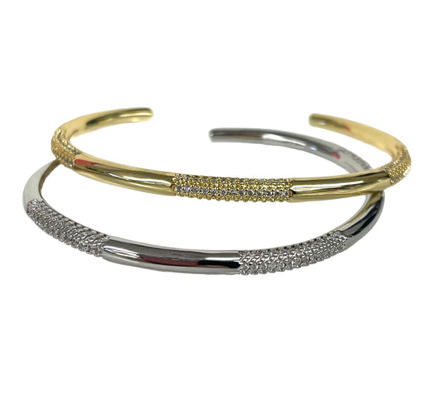 Three Pave Section Cuff
