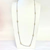 36" Faceted CZ Station Necklace