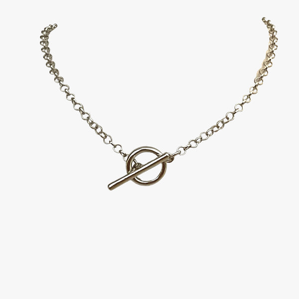 Silver Toggle Chain Necklace