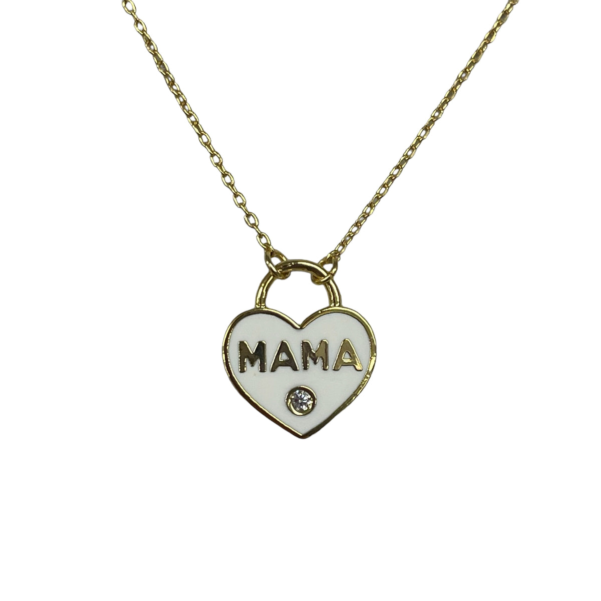 White Mama Heart Necklace – Accessorize Me