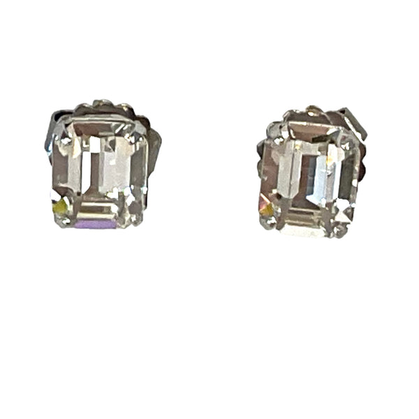 Emerald Cut Crystal Baguette Posts