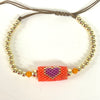 4MM Pull String Beaded Heart Design Bracelet