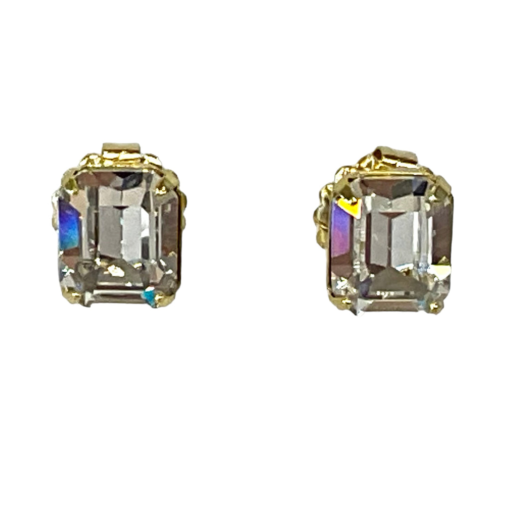 Emerald Cut Crystal Baguette Posts