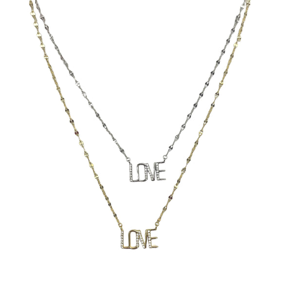 CZ LOVE Necklace