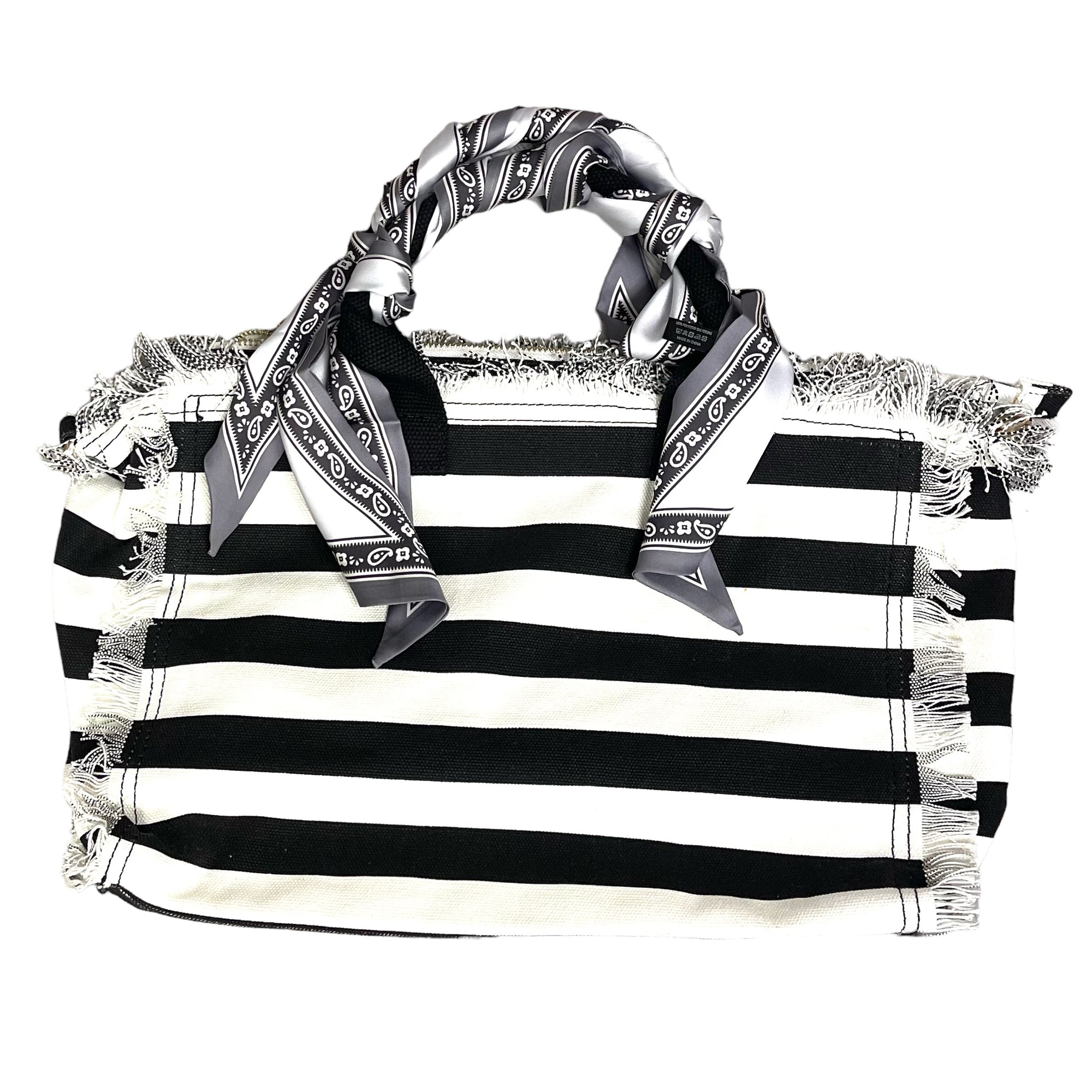 Canvas Fringe Bags With Scarf Handles Accessorize Me