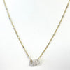 5 Ring Two-Toned Chain Necklace