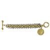 Multi-Chain Coin Charm Toggle Bracelet
