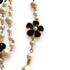 64" Pearl And Flower Beaded Necklaces
