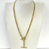 Classic Y Chain Necklace With Horse-Bit Toggle