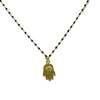 Enamel Beaded Hamsa or Star of David Charm Necklace