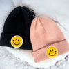 Smiley Patch Knit Hat