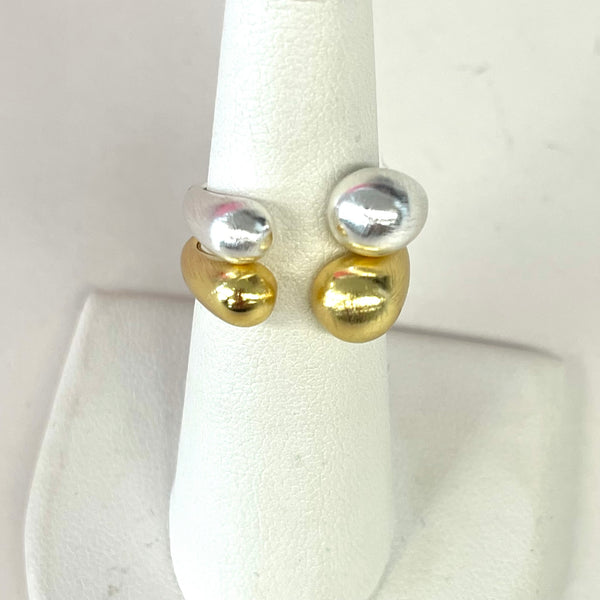 Brushed Metallic Adjustable Ring