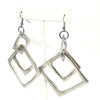 Double Square Hanging Earrings