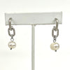 Chain Earring With Pearl Drop