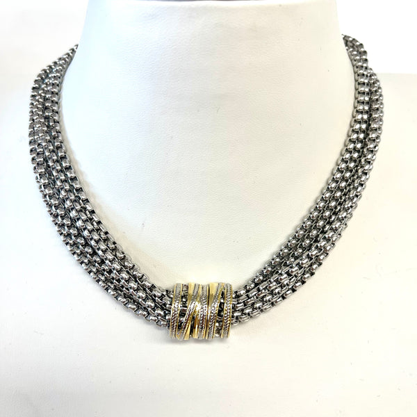 Magnetic Multi Chain Waterfall Necklace