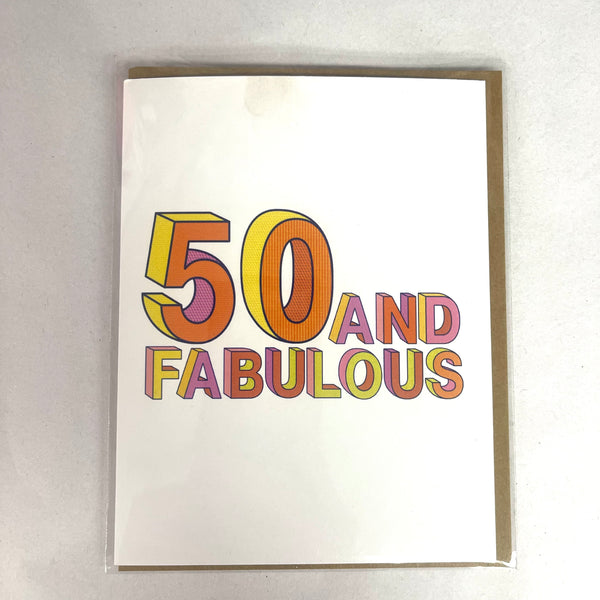 Turning 50 Birthday Card