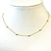 Gold On Gold Square Necklace