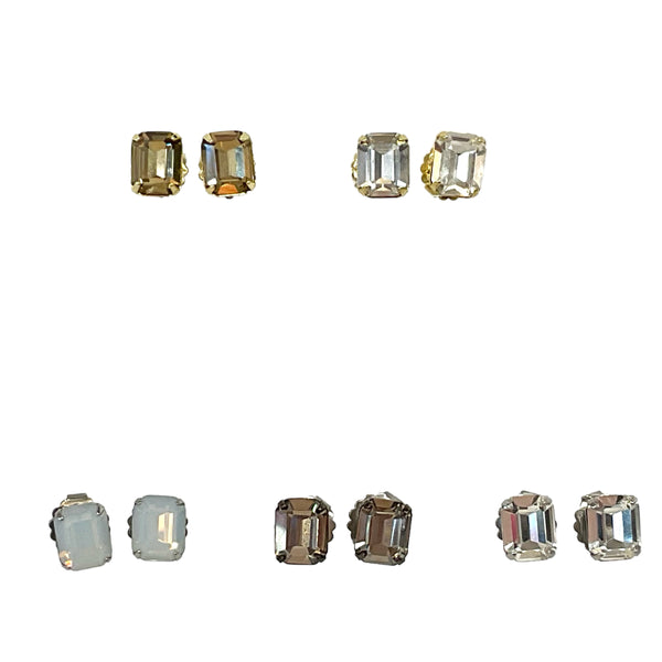 Emerald Cut Crystal Baguette Posts
