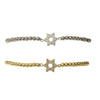 CZ Pave Star of David Stretch Bracelet