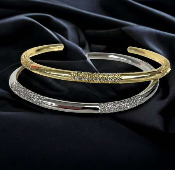 Three Pave Section Cuff