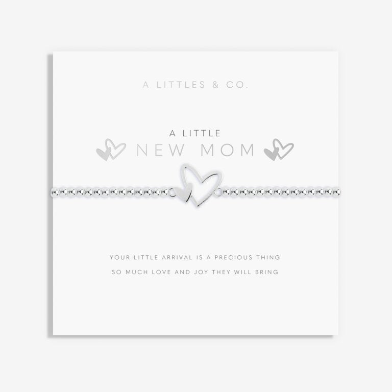 Littles and Co. Mom Heart Bracelets