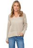 Cameron Crochet V Neck Sweater