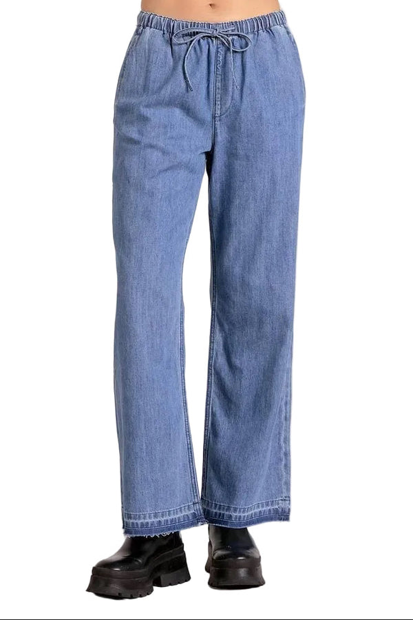 Elan Drawstring Denim Pants