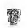 3 Wick Silver Buddha Candle
