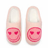 Pink Smiley Face Slippers