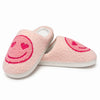 Pink Smiley Face Slippers