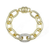 Gold and CZ Magnetic Bracelet or Necklace