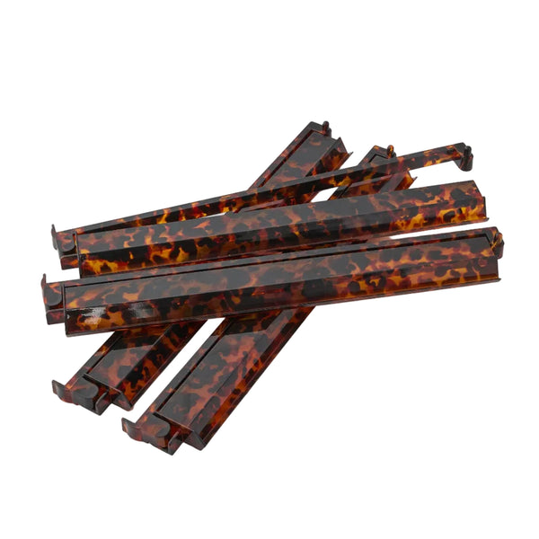 Set of 4 Tortoiseshell Mahjong Racks and Tile Pusher