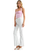 Just Black White Denim Mid-Rise Jeans
