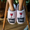 Wine Time Slippers