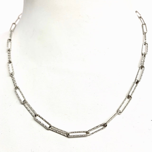 Etched Paperclip Necklace