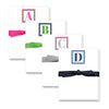 Statement Stripes Mini Initial Notepads