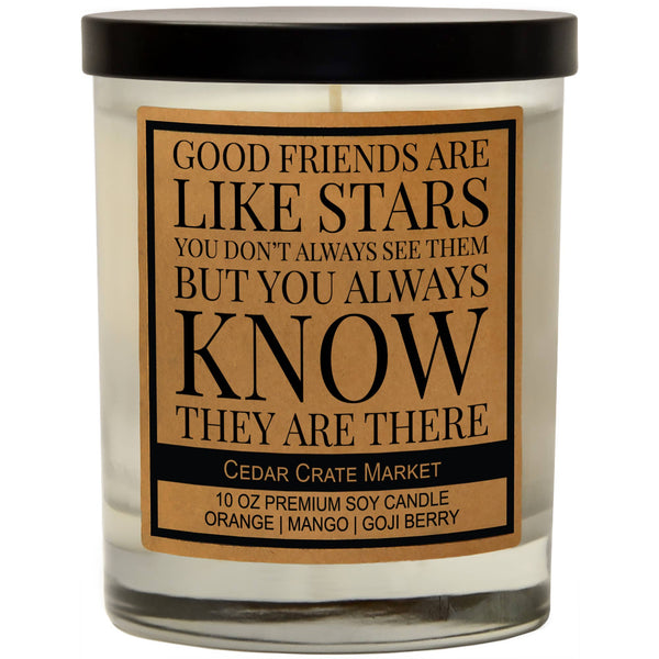 Good Friends are Like Stars | Exotic Orange Blossom 100% Soy