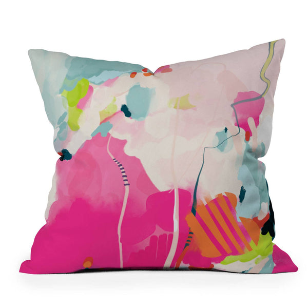 Pink Sky Throw Pillow