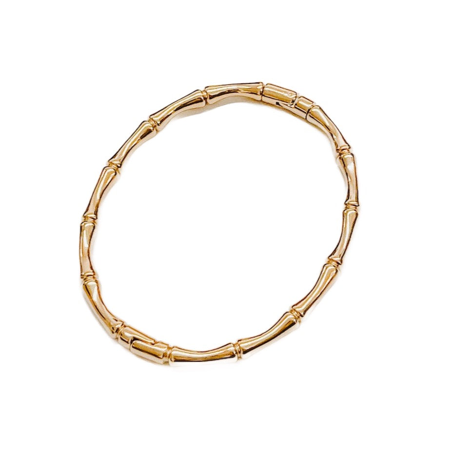 Pretty Simple - Bamboo Bangles Gold Bracelet **WATERPROOF**