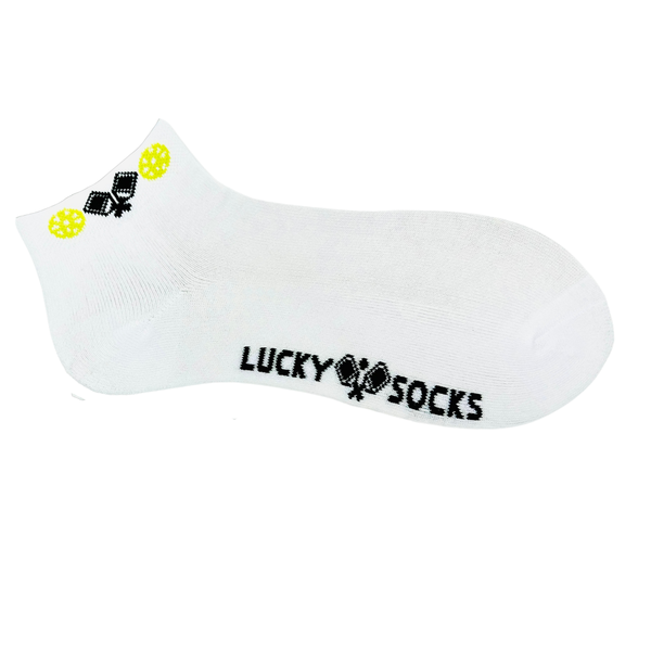 Lucky & Born To Rally Pickle Ball Ankle Socks