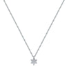 Sterling Silver Solid Star Of David Necklace