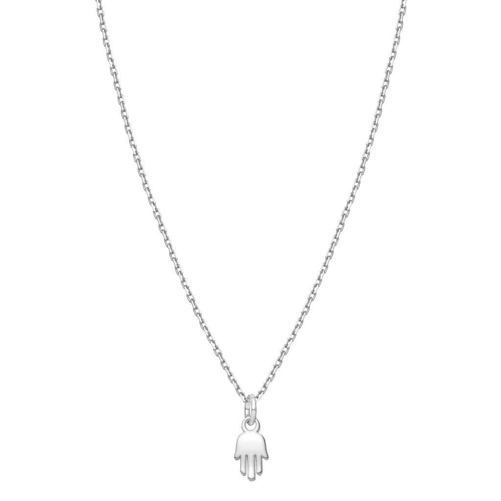 Mini Silver Hamsa Necklace