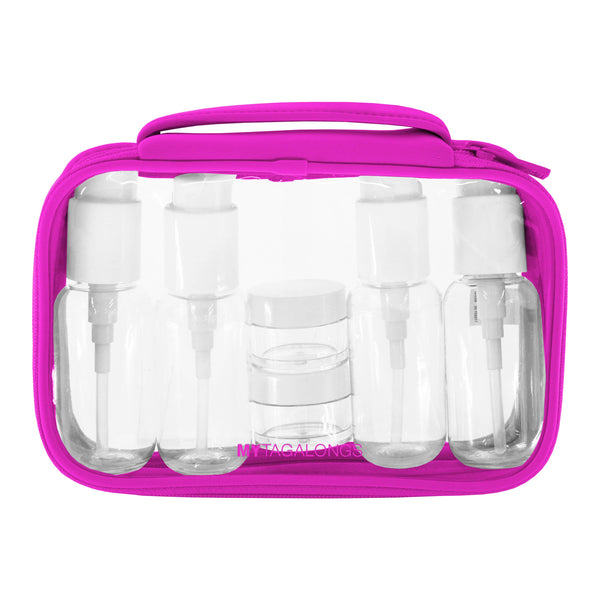 Travel Case With Refillable Bottles