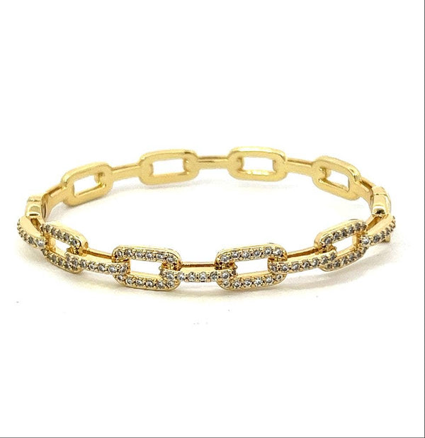 The Sienna Gold & Cz Bangle