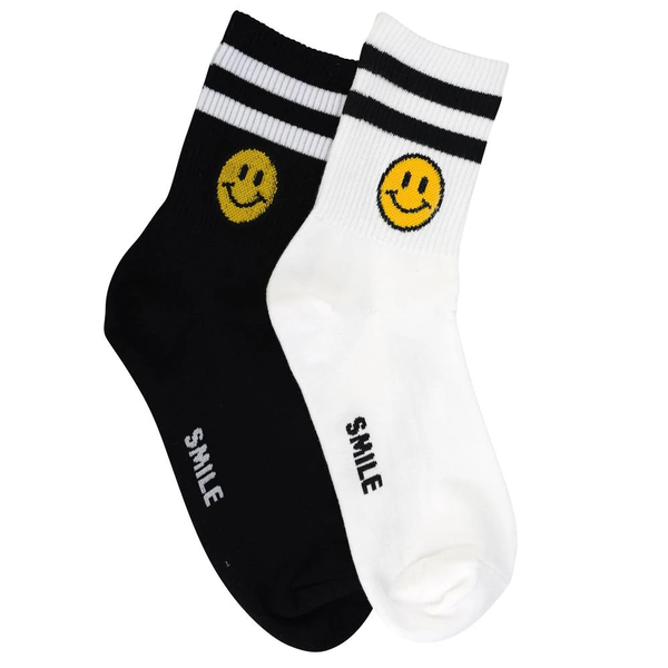 Stripe Smiley Socks